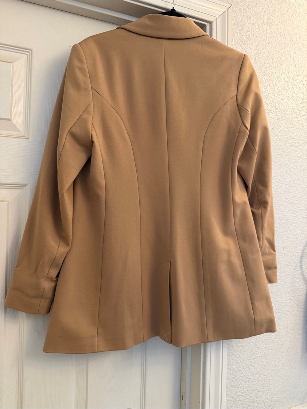 Express columnist Women's Camel Blazer Jacket - Classic Tailored Coat - Picture 2 of 4